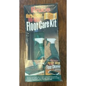 Vintage NOS Bruce Dura-Luster No Wax Floor Care Kit New Sealed